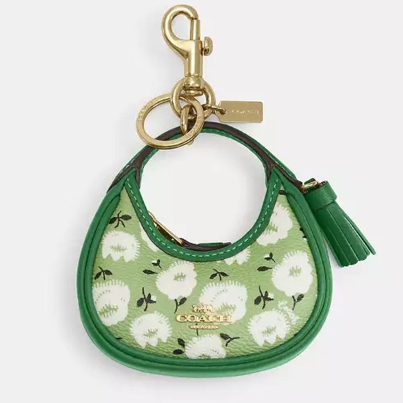 Coach Accessories - Coach Mini Carmen Bag Charm With Floral Print Keyfob NWT